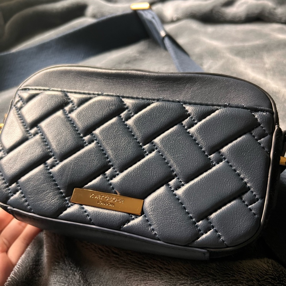 Kurt Geiger Navy Small Kensington Camera Bag - Picture 3 of 6